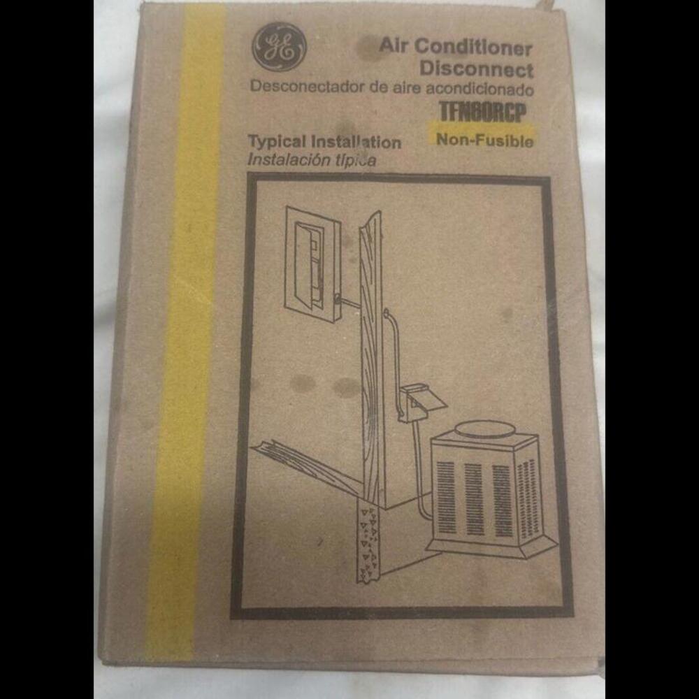 GE Non-Fuse Metallic AC Disconnect 60 Amp 240-Volt Switch Box Power Enclosure